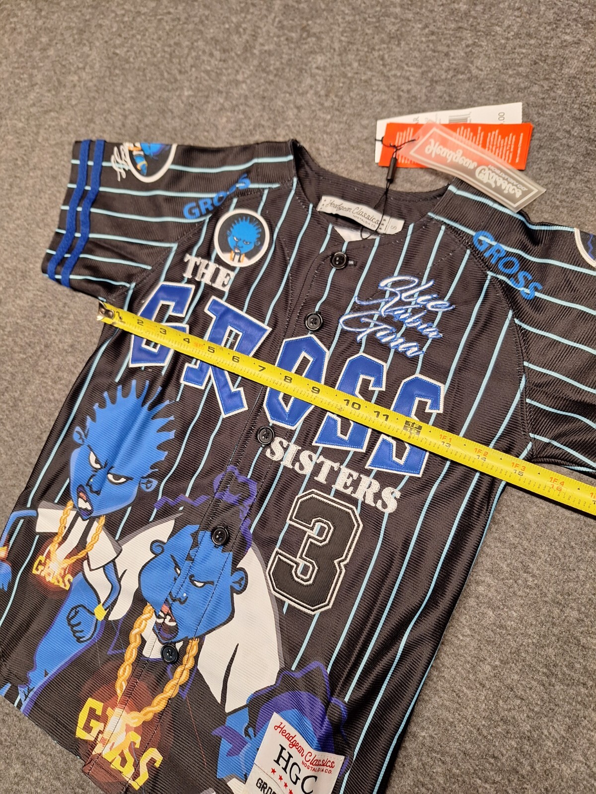 The Gross Sisters Pinstripe Baseball Jersey Size Youth Small NWT