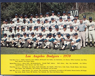 1970 Los Angeles Dodgers original team issued photo | eBay