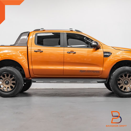 GRIS OSCURO PLATA WILDTRAK PUERTA DELANTERA LATERAL CALCOMANÍA PEGATINA PARA FORD RANGER 15-18 - Imagen 5 de 11