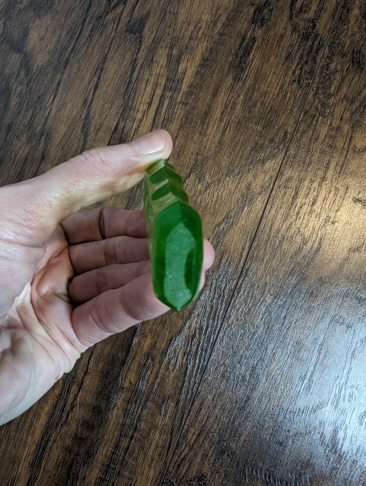 Antique Vintage Vaseline Uranium Glass Knife w/ Box Kitchen Novelty Co