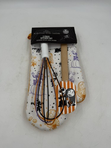 The Nightmare Before Christmas 3 Piece Kitchen Set Oven Mitt, Spatula, Whisk