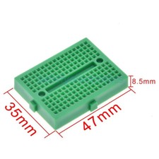 2PCS X Solderless Prototype Mini Green 170 Tie-points Breadboard for Arduino