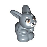 Lego Animal Friends Sandblau Hase Kaninchen WeißEr Mund Minifigur (Klein)