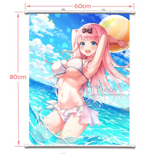 Anime Kaguya Sama Love Is War Fujiwara Chika Wall Scroll Poster Free Shipping Ebay