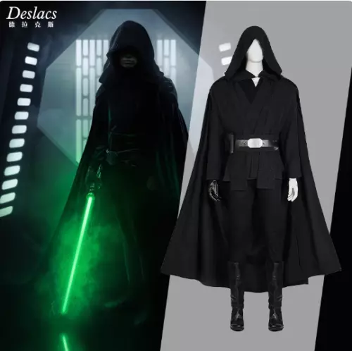 Star Wars Mandalorian Luke Skywalker Cosplay Costume Halloween Party Outfit 