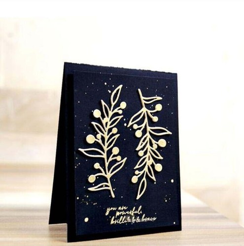 Fruit Leaf Strip Frame Metal Cutting Dies Stencils DIY Scrapbooking Embossing - Picture 4 of 6