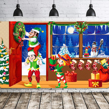 Merry Christmas Backdrop for Photography Scene Setters Banner Welcome Winter Sno
