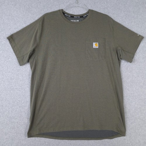 Carhartt Hemd Herren Large Relaxed Fit Force Pocket Crewneck Work Outtdoor Tee