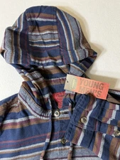 The Foundry Supply Co. Men’s Hooded Flannel Shirt Size 2XL
