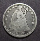 1859 Seated Liberty Half Dime Very Good
