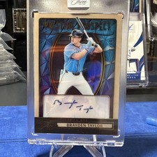 Panini 2025 Three and Two Brayden Taylor Rays Auto Insert Serial #19 PPS-BT