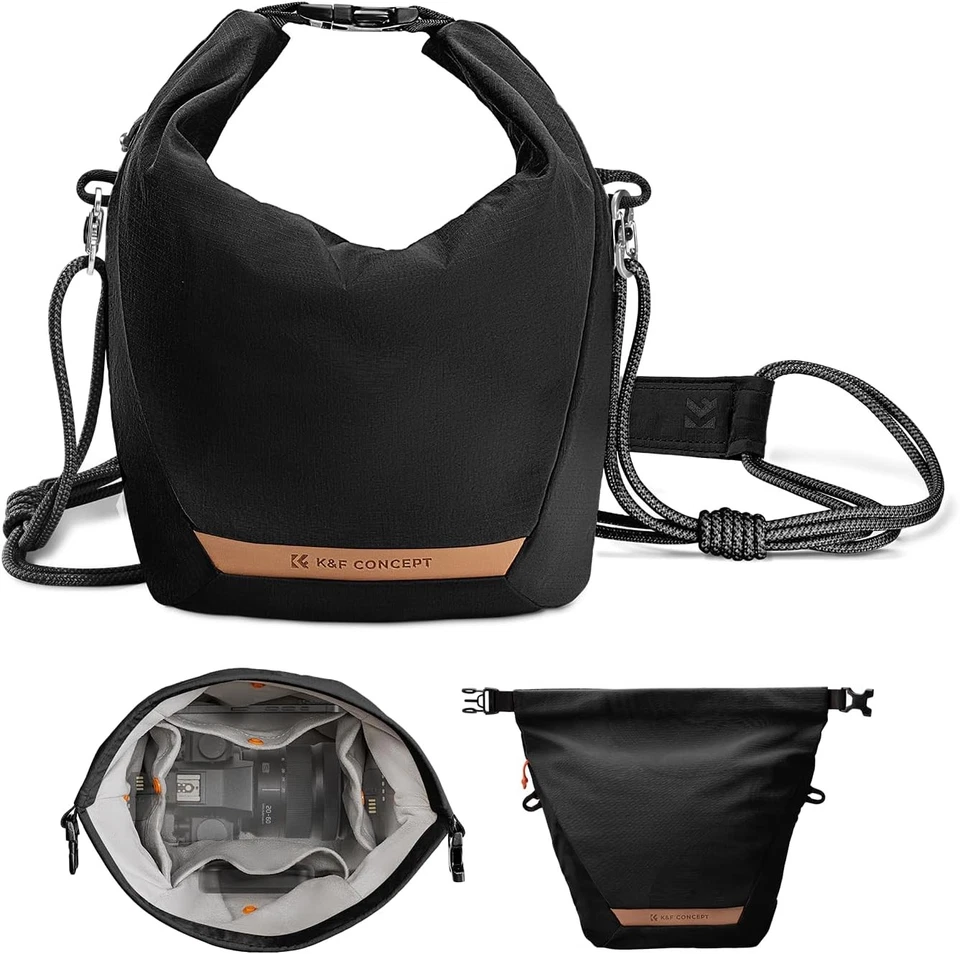 K&F Concept Camera Sling Bag Small bag Cute Soft Camera Pouch Handbag for Women - Image 2 of 4