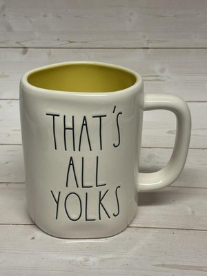 Rae Dunn That's All Yolks Yellow Inside Mug