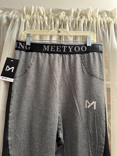 Men’s Workout Leggings Compression Base Layer Gym Sports Running Training Pants - Picture 3 of 6