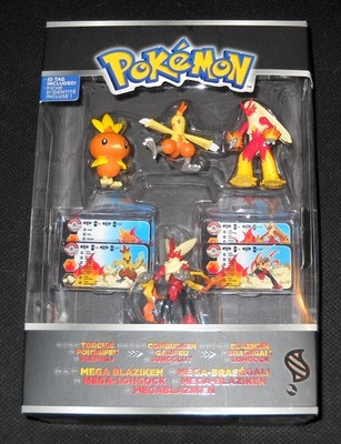 Pokemon Tomy Mega 4-Pack Torchic, Combusken, Blaziken & Mega