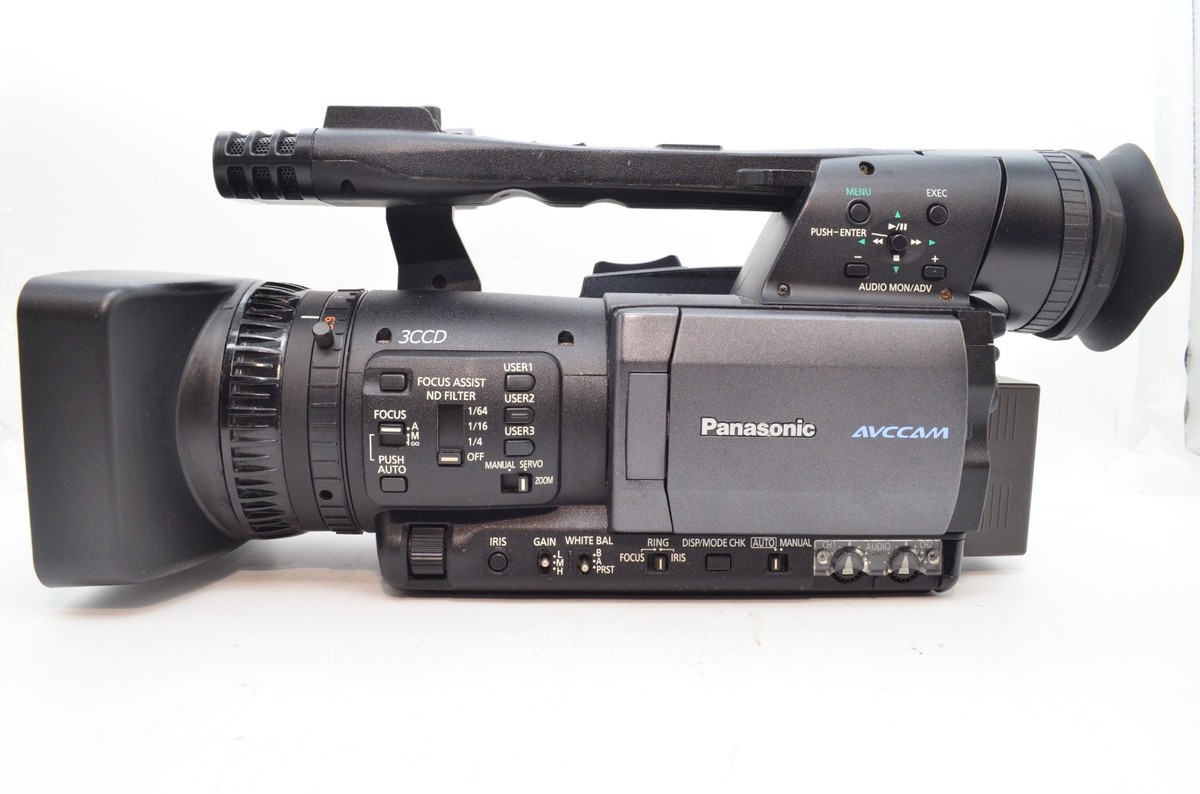 N MINT Panasonic AG-HMC155 Hd Video Camcorder Camera Black