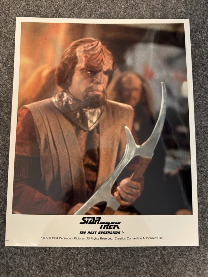 Star Trek Signed Photos Worf Troi Lot 4 1994 - Image 4 of 4
