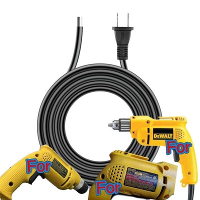 10ft UL 18AWG Power Cord For DeWalt D21002 D21007 D21008 D21009 Electric Drill