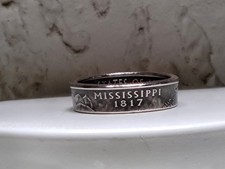 MISSISSIPPI - Size 9 State Quarter Coin Ring