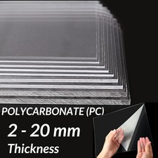 Clear Polycarbonate Sheet 2-3-4-5-6-8-10-20 mm Cut to Size,Transparent PC Sheet