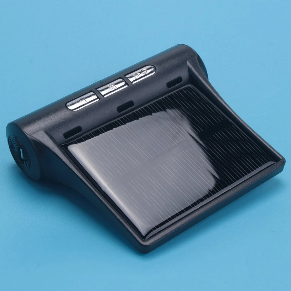 Car Solar Digital Clock with LCD Time Date In-Car Temperature Display for1409 - Image 3 of 4