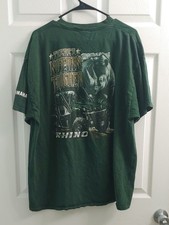 Vintage Y2K Yamaha Rhino T Shirt Dark Green Short Sleeve Tee Unisex Size XL
