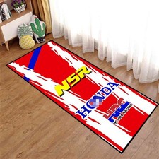 Tpr Rubber Motorcycle Garage Mat Workshop Carpet Mat Rug 220x80cm For Honda
