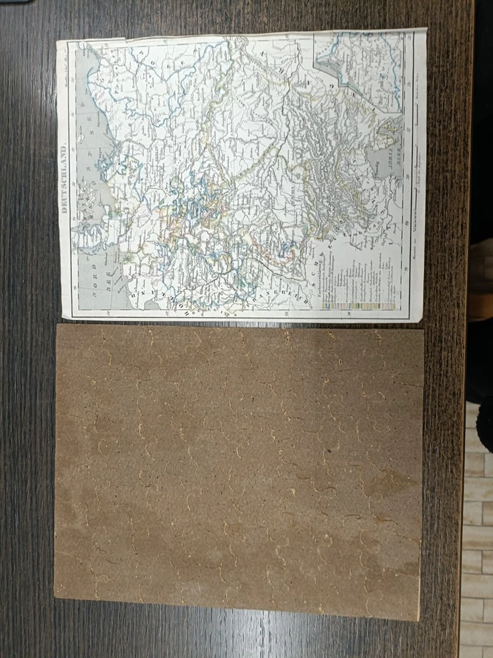 Gioco In Legno Antico Puzzle - Immagine 4 di 4