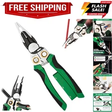 s with Voltage Tester, Wire Stripping Pliers for Cutting and Pulling, Cable S...