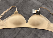 NWT Wacoal 275638 Women's Ultimate Side-Smoother Wire-Free T-Shirt Bra Sand 32DD