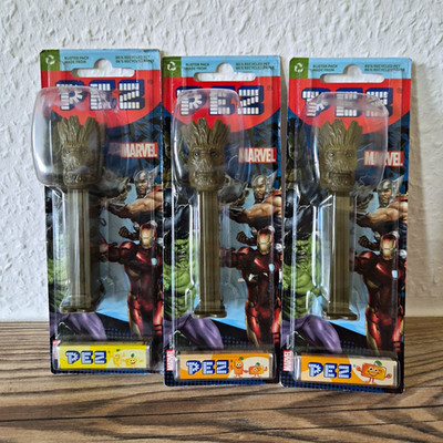 3x PEZ Spender Marvel Groot in OVP/Blisterpack - Groot Figur Spender
