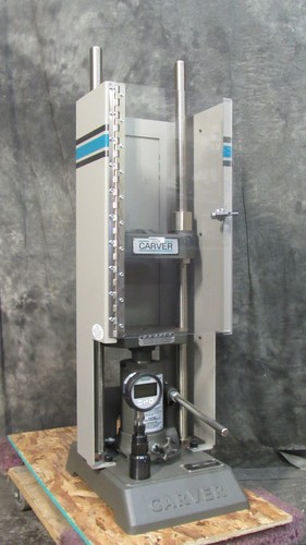 IMMACULATE CARVER 3851-8/Model C 12-Ton Hydraulic Lab Press W/ Digital Guage