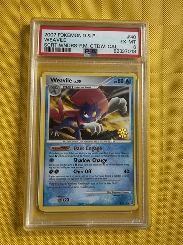 Weavile graded PSA 6 for sale on eBay