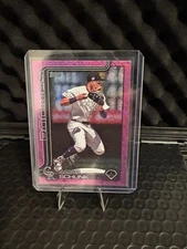 2025 TOPPS AARON SCHUNK PINK SAND GLITTER PARALLEL COLORADO ROCKIES RC #196