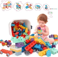 Soft Building Blocks for Kids 18m-6y, Boost Creativity & Hands-on Skills