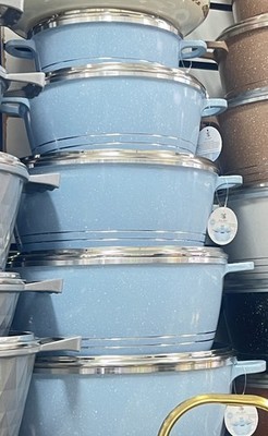 5-teiliges Druckguss Antihaft Suppentopf Kochgeschirr Kochtopf Topf Induktion Kasserolle Set