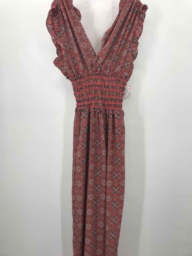 Pre-Owned Max Studio Pink Size Large Shift Maxi Sleeveless Dress