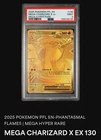 Mega Charizard x EX 130/094 Me02: Phantasmal Flames Holo Gold PSA 9