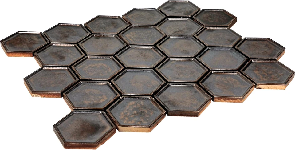 Мозаика шестиугольная в рамке Artefino Jewel 2-1/2 дюйма (10 шт. в коробке) (10,50 кв. фута на C - Изображение 4 из 4