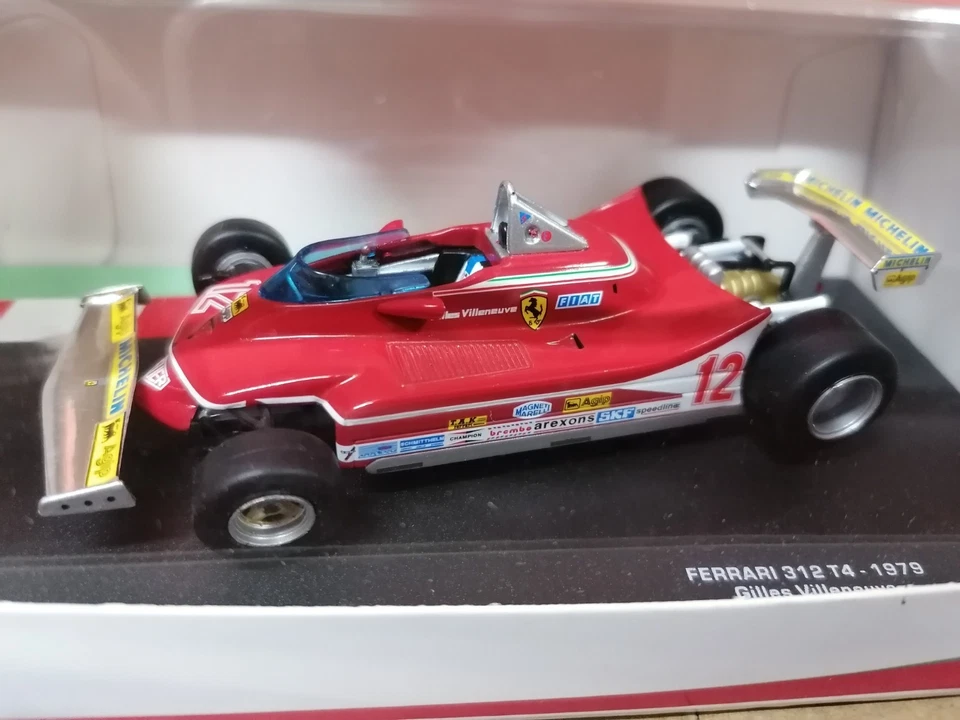 Modellino Ferrari 312 T4 n°12  G. Villeneuve  G.P.  Sud Africa 1979  1:43 Brumm - Immagine 3 di 4
