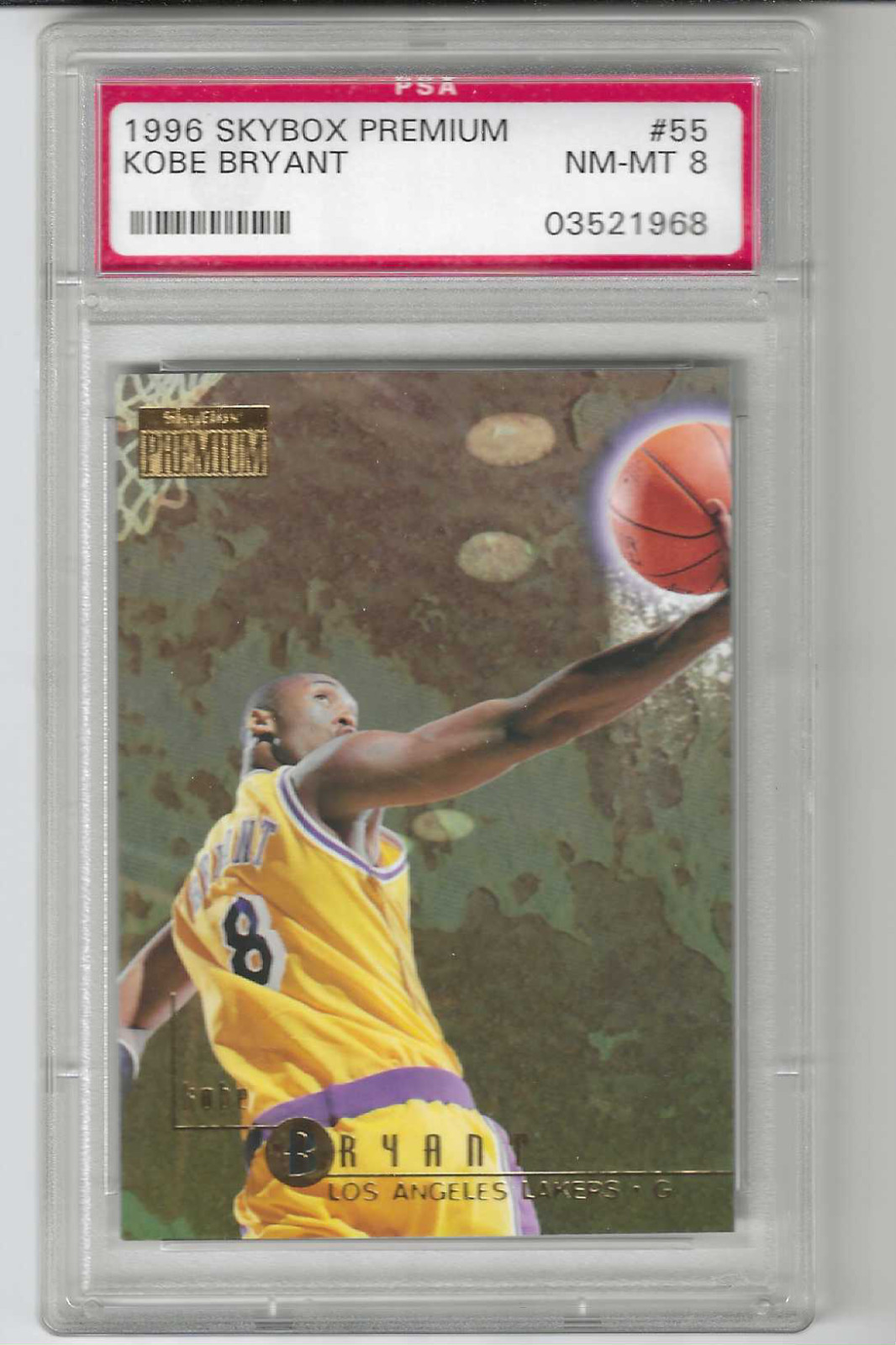1996-97 Skybox Premium #55 Kobe Bryant PSA 8 NM-NT