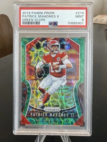 2019 Panini Prizm - Patrick Mahomes II #210 Green Scope Prizm /75