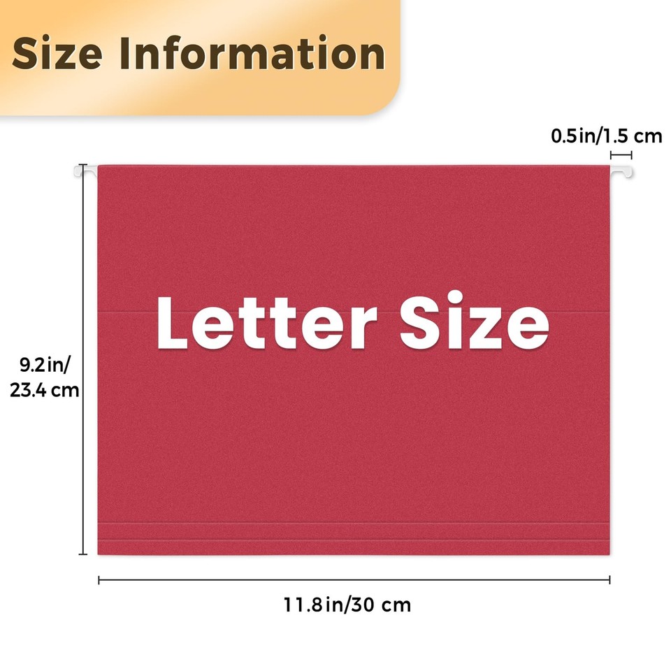 File Folders With Fasteners, Manila Folders Letter Size, 2 Reinf