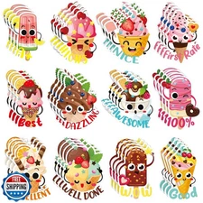 Jetec 300 Pcs Scratch and Sniff Sticker for Kids Smelly Scented Motivational 
