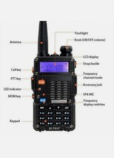 USA BAOFENG BF-F8HP 8W TRI-POWER 2-WAY HAM RADIO WALKIE TALKIE W/ACCESSORIES NEW
