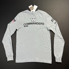 Washington Commanders Nike Salute To Service L/S Shirt Gray Mens Size Small NWT