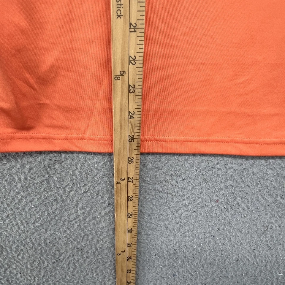 Lacoste Polo Shirt Womens 38 Orange Performance Miami Open Ultra Dry Tennis - Image 4 of 4