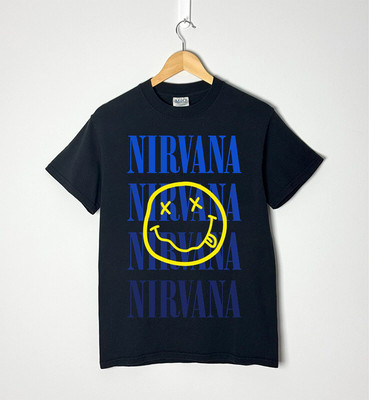 Vintage Kurt Cobain Nirvana Teenage End Of Music T Shirt Mens 2002 Medium Black
