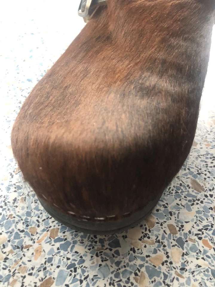 Clogs mit Kuhfell - made in Holland - Größe 45 - Zustand: gut - Bild 2 von 4