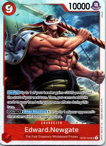 Edward.Newgate OP02-004 Premium Booster The Best - English NM SR Foil